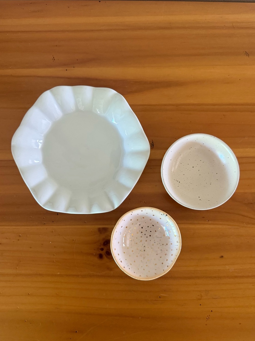 Small Ceramic Ring Dishes / Trinket Bowls